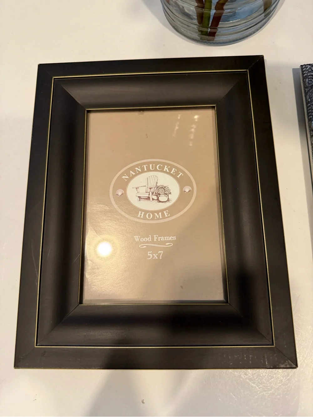 SET OF TWO - NANTUCKET HOME BLACK 5x7 & A SILVER TONE ORNATE 5x7 FRAME